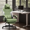 GTPLAYER Gaming Chair with Footrest, Premium Breathable Fabric, Waist Support, Linkage Armrest - 2 of 4