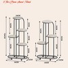 Living Room Metal Plant Stand Indoor with Wheels, 4/5-Tier Floor Standing Mobile Plant Shelf, Flower Stand - 4 of 4