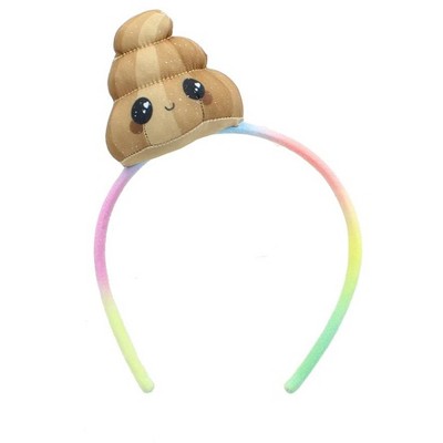 Se7en20 Glitter Galaxy Plush Brown Poop Emoji Child Costume Headband