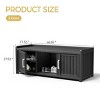 Syemin Shoe Racks Shoe Storage Cabinet Waterproof UV-Resistant Entryway Storage Bench Indoor Outdoor Shoe Organizer, Black, 46.85"*17.32"*17.91" - 2 of 4