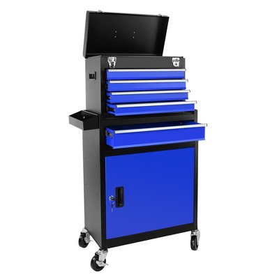 NicBex Detachable 5-Drawer Rolling Tool Chest Tool Cart with Wheels and Storage Cabinet for Garage Workshop