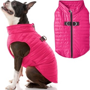 Gooby Puffer Vest Dog Jacket Pink, Large - 1 of 1