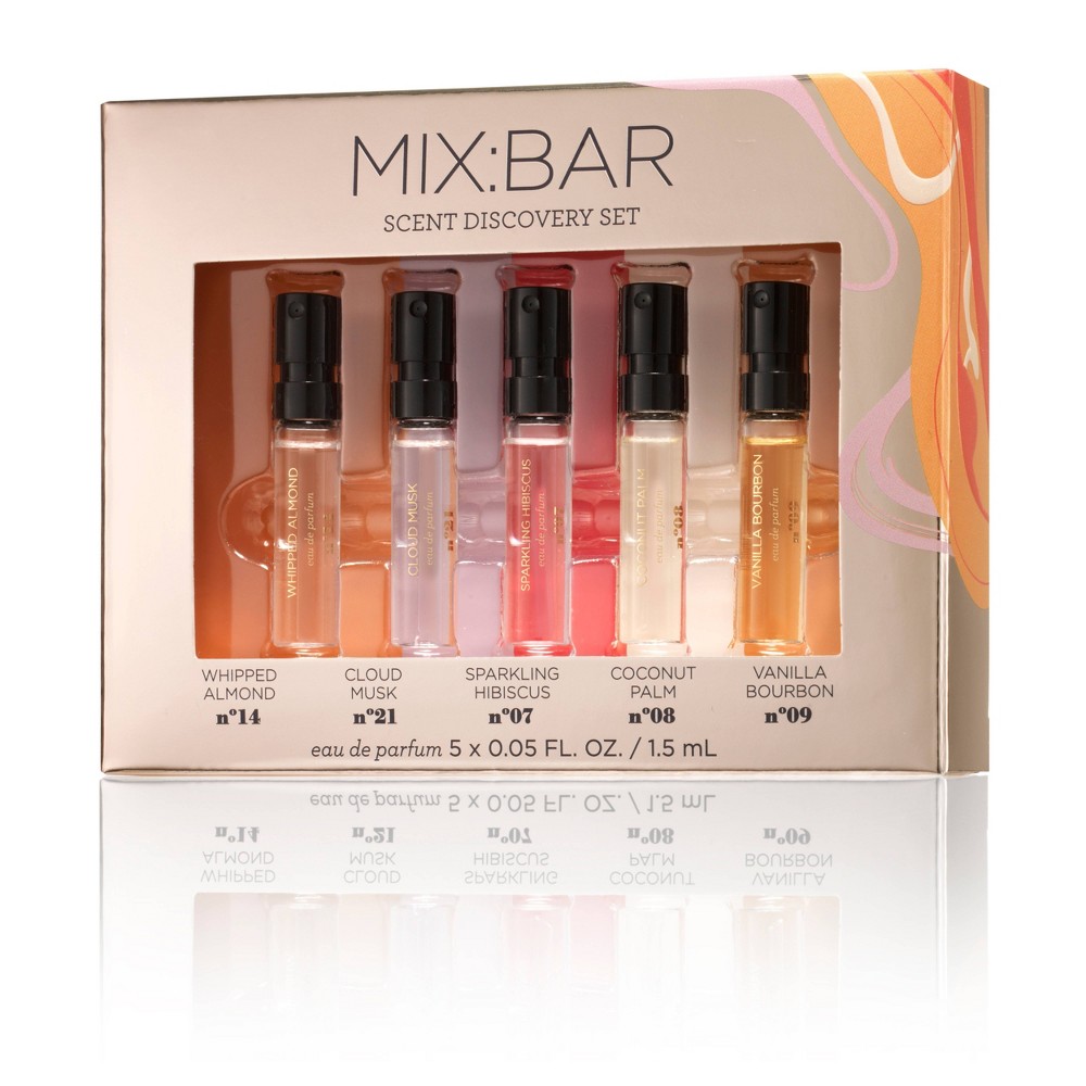 MIX:BAR Women's Eau De Parfum Scent Set - 5pc: Floral, Fresh, Spicy, Earthy Fragrances