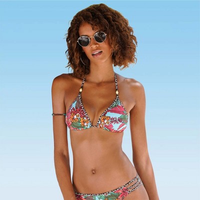 Women's Tropical Triangle Bikini Swimsuit Top - LASCANA