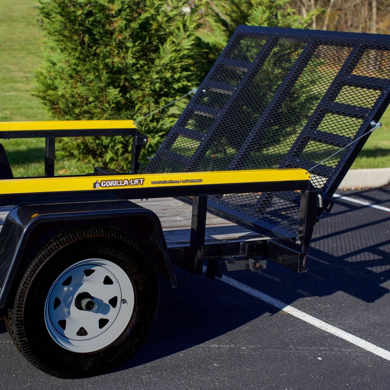 GENUINE Gorilla Lift 2 Sided Tailgate Utility Trailer Gate & Ramp Lift Assist System w/One-Handed Operation, Adjustable Lifting Force & 300lb Capacity, 3 of 6