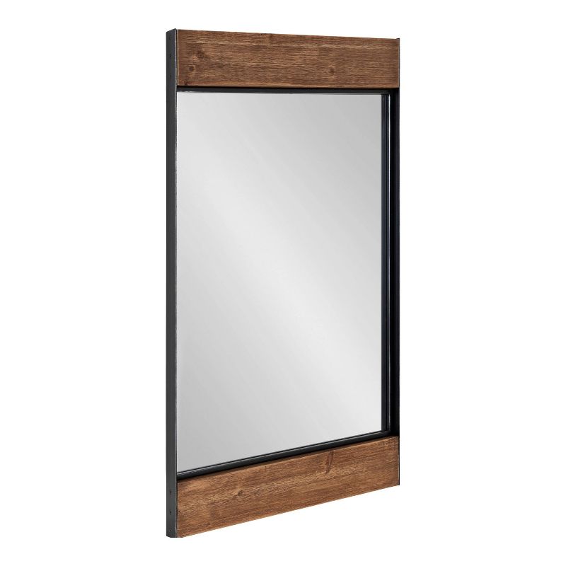 20&#34; x 36&#34; Rectangle Kincaid Wall Mirror Rustic Brown - Kate &#38; Laurel All Things Decor, 1 of 9