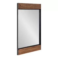 20" x 36" Rectangle Kincaid Wall Mirror Rustic Brown - Kate & Laurel All Things Decor