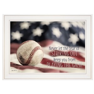 Baseball - Playing the Game by Lori Deiter, Ready to Hang Framed Print, White Frame - 1 of 1