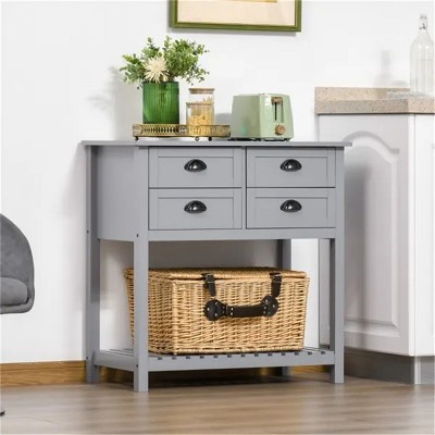 LunaLulinlk Kitchen Sideboard/ Storage cabinet/Coffee Bar Cabinet，Gray