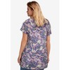 ellos Plus Size Shirred Scoop Neck Tunic - 3 of 4
