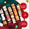 Joyfy 10-Pack Christmas Party Favors – No-Snap Crackers with Festive Characters, Hats & Surprise Gifts 10" - 2 of 4