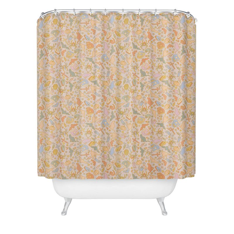 Pastel Halloween Shower Curtain - Deny Designs, 1 of 4