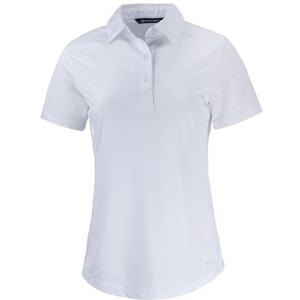 Cutter & Buck Prospect Textured Stretch Womens Short Sleeve Polo Shirt - 1 of 2