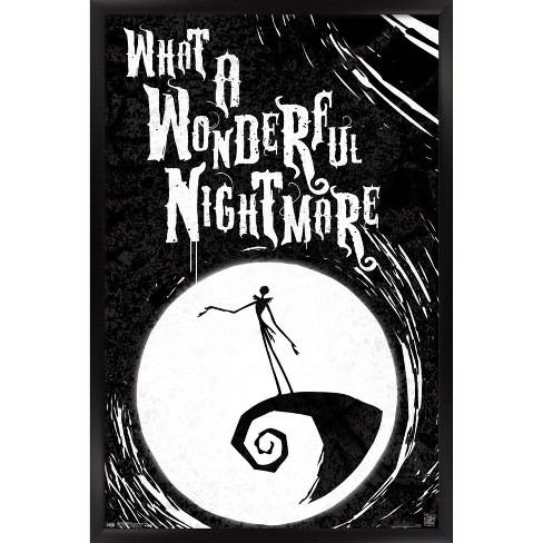 Disney Tim Burton's The Nightmare Before Christmas - Group Sketch Wall  Poster, 22.375 x 34, Framed 