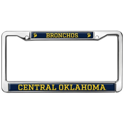 University of Central Oklahoma Mascot Full Size Standard License Plate Metal Frame