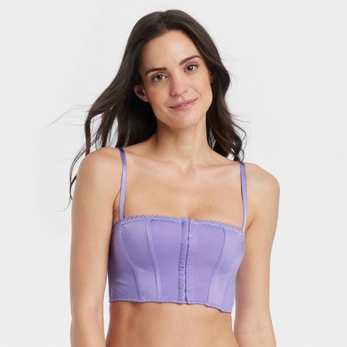 Women's Straight Neck Lingerie Corset - Auden™ Purple Xl : Target
