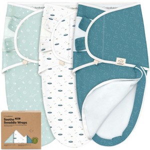 3pk Soothe Zippy Baby Swaddles 0-6 Months, Newborn Sleep Sacks, Zipper Swaddle, Wearable Swaddle Blanket - 1 of 4