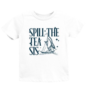 The Juniper Shop Spill The Tea Sis Boat Youth Short Sleeve Tee - 1 of 4