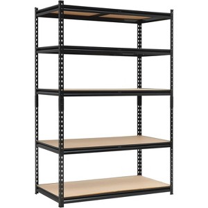 Heavy-Duty 5-Tier Garage Shelving Unit - Adjustable, Sturdy, and Easy to Assemble 48" L x 24" W x 72" H - 1 of 4