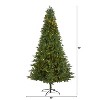 8ft. Fir Artificial Christmas Tree with 450 Clear LED Lights – Grand Holiday X-Mas Display - 2 of 4