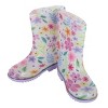 Wootie Toddler Girl's Floral Waterproof Rain Boots - 2 of 4