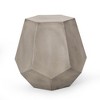 Side Table, Living Room Side Table, Lightweight Concrete End Table, Geometric Shape Bedside Table For Patio - 3 of 4