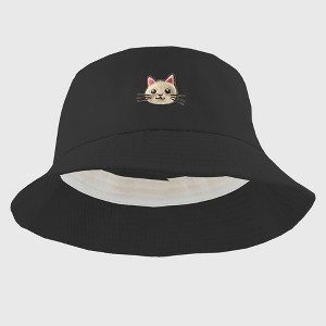Anna-Kaci Women's Cute & Stylish Bucket Hat with Cat Embroidery - 1 of 4