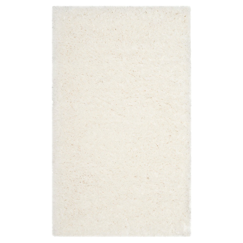 4'x6' Solid Loomed Area Rug White - Safavieh
