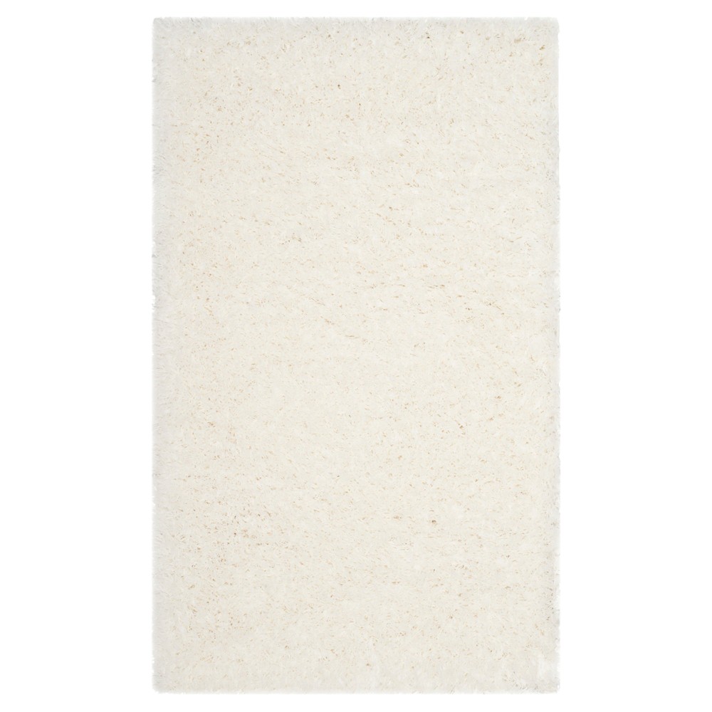 4'x6' Solid Loomed Area Rug White - Safavieh