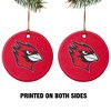 Wesleyan University Primary Logo Porcelain Holiday Christmas Tree Ornament - 2 of 4