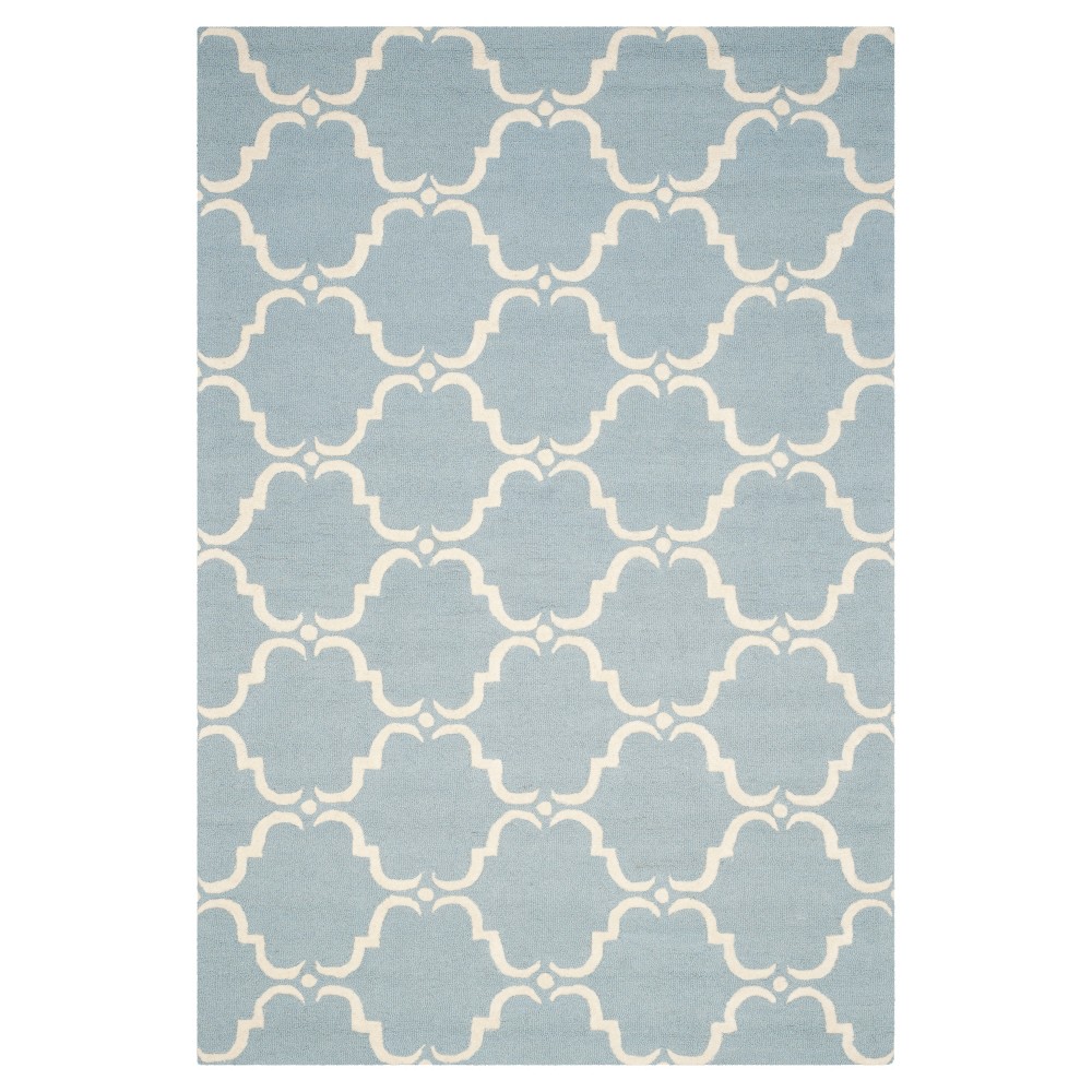 6'x9' Lina Area Rug Blue / Ivory - Safavieh