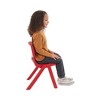 ECR4Kids 12in Plastic School Stack Chair, 10-Piece - 3 of 4