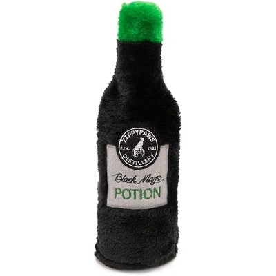 ZippyPaws - Happy Hour Crusherz Water Bottle Halloween Dog Toys - No Stuffing, Crunchy - Black Magic Potion