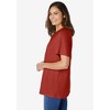 Woman Within Plus Size Eyelet Henley Tee - 4 of 4