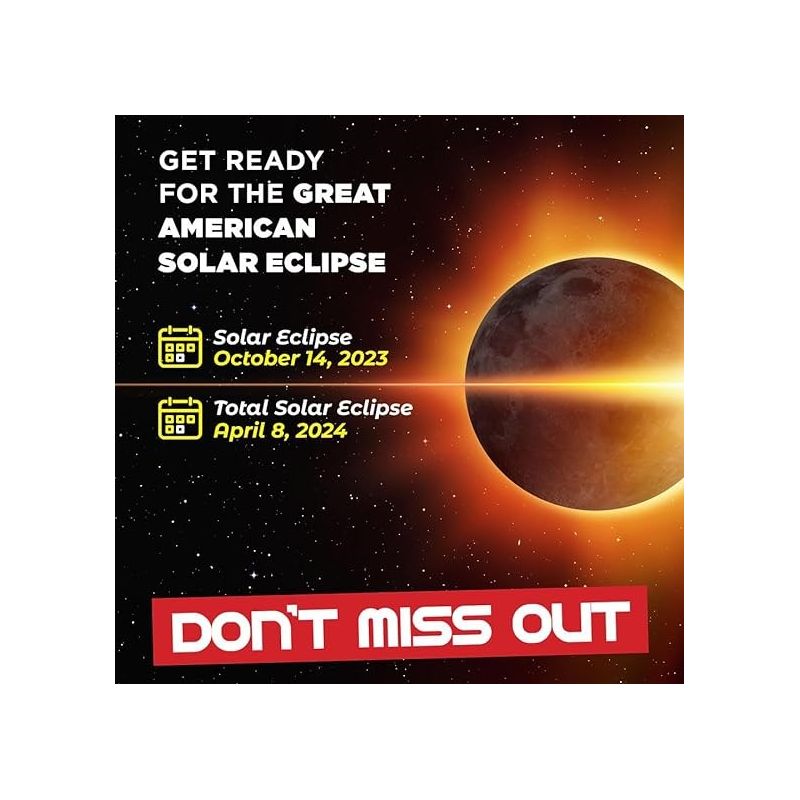 Solar Eclipse Glasses - Solar Filters Glasses with Solar Safe Filter Technology - CE and ISO Certified 2024 - 2-Pack MedicalKingUsa, 2 of 8