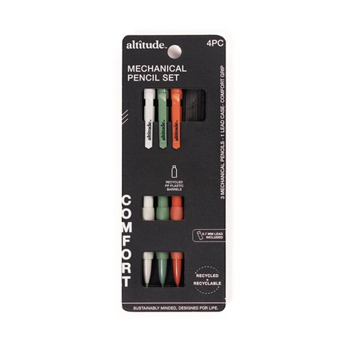 Altitude 4pc Mechanical Pencils With Lead Refill Assorted Colors : Target
