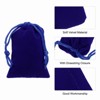 Unique Bargains Velvet Wedding Favor Party Small Jewelry Drawstrings Pouches Gift Bags - 4 of 4
