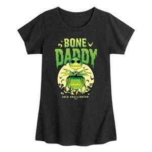 Girls' - Disney - The Nightmare Before Christmas Fitted Short Sleeve Graphic T-Shirt - 1 of 4