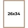 PosterPalooza | Deco Brown Picture Frame - UV Acrylic, Foam Board Backing, Hanging Hardware - 2 of 4