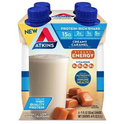 Atkins Ready to Drink Energy Shake - Creamy Caramel - 4pk