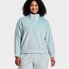 Women's Velour Ribbed 1/2 Zip Sweatshirt - All In Motion™ - 3 of 4