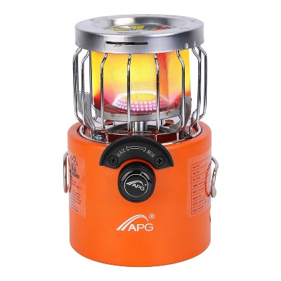 APG"2000W 2-in-1 Camping Stove & Tent Heater, Portable Outdoor Gas Stove with 3 Modes, 360° Heating"Orange