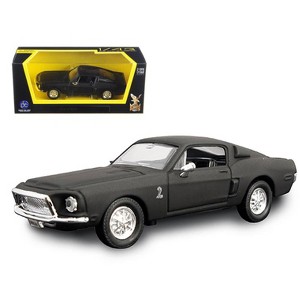 1968 Ford Mustang Shelby GT500 KR Matt Black 1/43 Diecast Model Car by Road Signature - 1 of 3