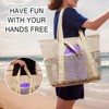 FATMOON Beach Tote Bag Waterproof Sandproof Mesh Swiming Pool Bag with Zipper for Summer Vacation - 2 of 4