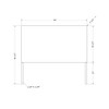 Full Lilak Rattan Headboard Rattan - South Shore: Wall-Mounted, Easy Installation, Beige Solid Pattern - 4 of 4