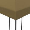 vidaXL Gazebo Patio Pavilion Outdoor Canopy Tent Shelter Powder-Coated Steel - Taupe 118.1" x 157.5" - 4 of 4