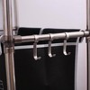 NAYSAYE 3 Tier Laundry Hamper with 4 Removable Bags and Hooks Heavy Duty Organizer for Sorting Clothes Light and Dark Laundry, White and Black - 2 of 4