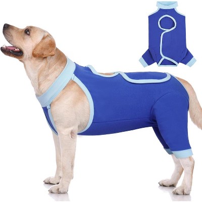 Dog Surgery Leg Sleeve Rear Legs, Male Female Pet Prevent Licking Wound Elbow Knee Protector, Dog Recovery Suit Cone Collar Alternative Pants Shirt