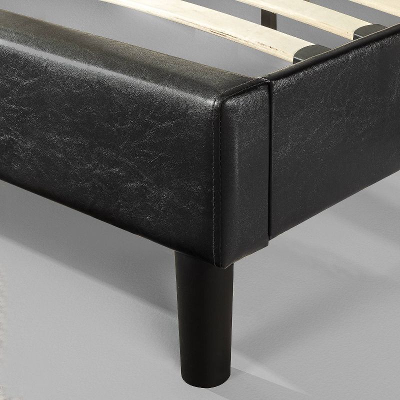 Jade Faux Leather Upholstered Platform Bed Frame Black - Zinus, 5 of 10