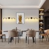 POWLIG Modern Vanity Light Fixture - Bathroom Mirror Lighting with Clear  Glass Globe Shades - 4 of 4
